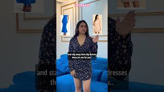 Styling tip for Inverted triangle body shape 🩷Dresses for inverted triangle body shape foryou [upl. by Annua]