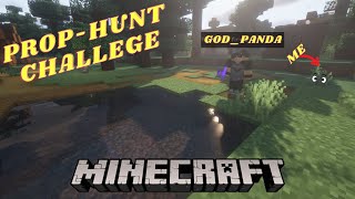 Minecraft Funniest Prop Hunt Challenge in the Village 😂  ft GODPANDA Minecraft PropHunt [upl. by Lubet691]