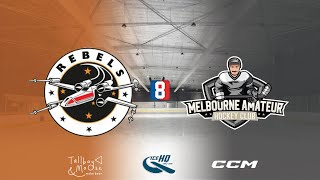 Rebels v Melbourne Amateur Hockey Club  Div 8  15th November  IceHQ Rec League ice hockey [upl. by Wolford]