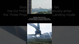 DJI M300 RTKs ThreePropeller EmergencyLanding Mode😎 [upl. by Jemine244]