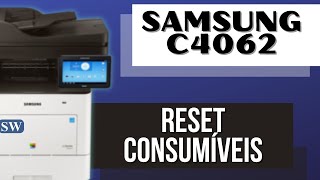 Como resetar consumíveis da impressora Samsung C4062FX [upl. by Hospers765]