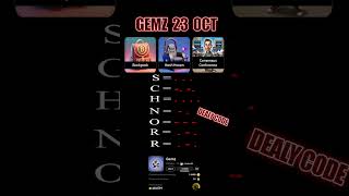 Gemz Daily Combo 23 October  Gemz Daily Code  Daily Combo Today [upl. by Thinia]