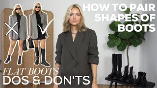 DOS amp DONTS OF STYLING BLACK BOOTS  An indepth guide on how to pair different shapes of boots [upl. by Tomchay]