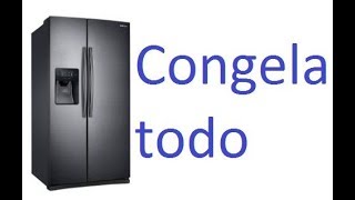 Refrigerador duplex congela en el Conservador [upl. by Ammann]