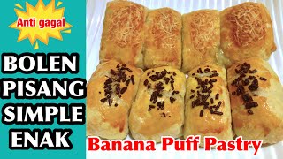 RESEP BOLEN PISANG ALA KARTIKA SARI ANTI GAGAL  BANANA PUFF PASTRY  Simple Easy and Delicious [upl. by Refynnej275]