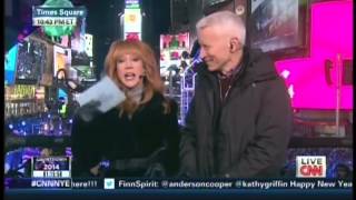 New Years Eve Live 2014 Anderson Cooper Kathy Griffin Times Square New York 717 [upl. by Ahcire]