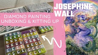 Diamond Painting Unboxing  Kitting up  Josephine Wall 250 Farben  Diamond Painting Deutschland [upl. by Venezia]