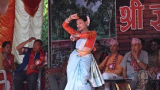 Teej Dance Performance by Manisha Gole Nachle Nachle Badi Muskil sajdaAyo Teej Ko lahara [upl. by Erleena]