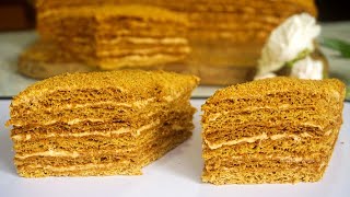 მედოკის ძველი რეცეპტი რომელიც პირში დნება  Honey cake Medovik  Старинный рецепт медовика [upl. by Berk]