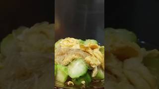 EASY RECIPELUFFA WITH EGG AND VERMICELLI NOT SOGGYfood cooking yummy followforfollowback [upl. by Acinorahs]