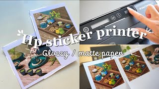 Best printer for stickers  Testing glossy matte sticker paper [upl. by Wymore426]