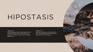 HIPOSTASIS [upl. by Leirbaj]