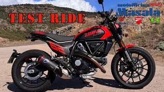 143°  Motovlog Test Ride Ducati Scrambler F T [upl. by Kemp]