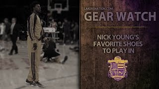 Lakers Locker Room Extra Nick Youngs Favorite Shoes To Play In [upl. by Sydney560]