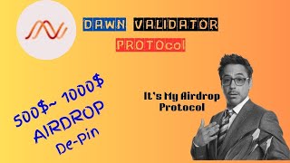 Kya hota h Depin project or DAWN protocol kya hai  Real airdrop [upl. by Saenihp681]