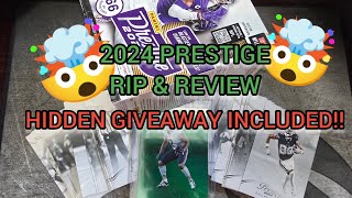 CRAZY GIVEAWAY 2024 PRESTIGE RIP amp REVIEW panini footballcards giveaway sportscards nfl [upl. by Eladnyl753]