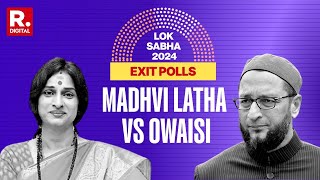 Election Results 2024 All Eyes On Madhvi Latha Vs Owaisi Battle In Hyderabad  Lok Sabha 2024 [upl. by Luckett]