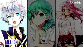 Nightcore  Taki Taki  Switching Vocals Lyrics DJ Snake Ozuna Cardi B ft Selena Gomez [upl. by Fredek]