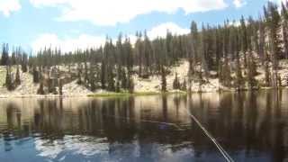 Fly fishing on Echo and Joan lake high Uintas [upl. by Dnalevets254]