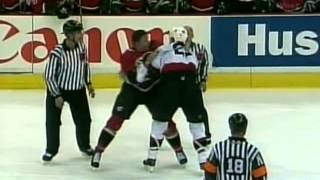 Chris Neil vs Krzysztof Oliwa Mar 11 2004 [upl. by Divadnahtanoj]