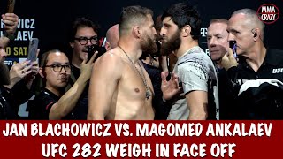 UFC 282 Jan Blachowicz vs Magomed Ankalaev weigh in Face Off [upl. by Fredelia945]