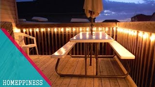 MUST WATCH  30 Stunning Deck Lighting Ideas  HOMEPPINESS [upl. by Iadrahs]