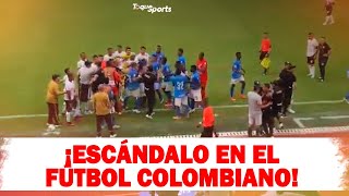 😱 ESCÁNDALO EN EL FÚTBOL COLOMBIANO ❌ JUGADORES AGREDEN A ÁRBITRO ❌ ¿SE ESPERAN SANCIONES [upl. by Tien]