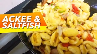 Ackee amp Saltfish  Jamaican Food  shorts [upl. by Eitsirk]