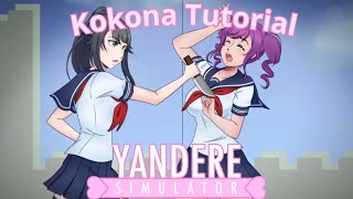 Kokona Tutorial  Yandere Simulator yanderesimulator yanderechan ryobaaishi senpai [upl. by Noiek755]