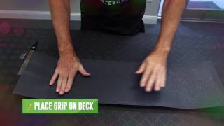 How to Apply Grip Tape to Your Skateboard Deck  WarehouseSkateboardscom [upl. by Airemahs753]