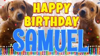 Happy Birthday Samuel  Funny Talking Dogs  What Is Free On My Birthday [upl. by Shornick362]