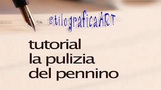 tutorial  Pulizia del pennino della penna stilografica [upl. by Bouldon]