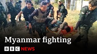 Frontline special report Myanmar rebels take on army in brutal civil war  BBC News [upl. by Ahsinauj]