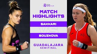 Johanna Konta vs Marie Bouzkova  2020 Monterrey Semifinal  WTA Highlights [upl. by Nnylsia]