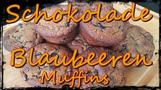 SchokoladenBlaubeerenMuffins low Carb geeignet [upl. by Kostival]