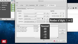 Linux Mint CinnamonBatch Rename Files 13 [upl. by Zoi688]