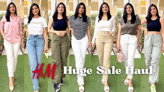 High Waist Jeans Trousers Shirt Tops Cargos l Summer HampM Must Haves l Dream Simple [upl. by Ramalahs]