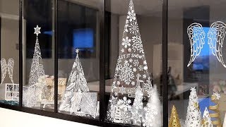 DIY NOËL  DECORATION DE FENÊTRES [upl. by Lia693]