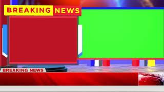 Green Screen Breaking News Bumper  Free Template For News Channels [upl. by Angie]