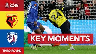 Watford v Chesterfield  Key Moments  Third Round  Emirates FA Cup 202324 [upl. by Bogie]