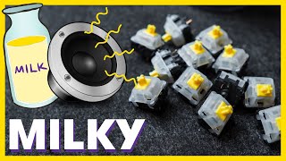 Gateron MILKY YELLOW Sound Test amp Review  The best budget linear switches [upl. by Izak]