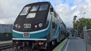 Metrolink HD 60fps Riding Rotem Cab Car 676 on Train 150 Chatsworth to LA Union Station 31116 [upl. by Skiba]