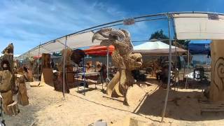 Oregon divisional chainsaw carving championship Reedsport Oregon [upl. by Miuqaoj]