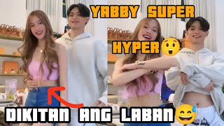 YABBY GRABI HYPER DIKITAN ANG LABANAN😅🥰 [upl. by Akeemahs664]