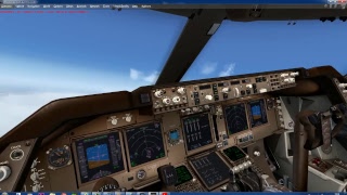 P3DV44 TRANSPOLAR route qantas SAEZYSSY Departure 744ER [upl. by Aruabea]