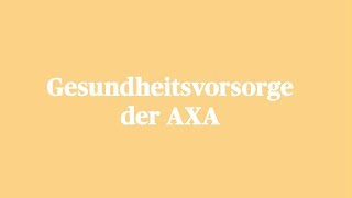 Einfach erklärt Gesundheitsvorsorge der AXA [upl. by Atiuqiram337]