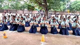 Chowka Kannada Movie song indipendenceday Nandi School bellary [upl. by Llewxam]