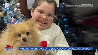 I ladri restituiscono il cane a Miriam quotRubiamo ma siamo onestiquot  La vita in diretta 01102024 [upl. by Enyawed]