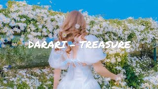 slowedreverb 다라리 DARARI  TREASURE Romanized Lyrics [upl. by Friedrich31]