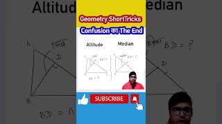 Length of Altitude and Median in Right Angle Triangle geometry ssc cgl chsl cpo [upl. by Flossy664]